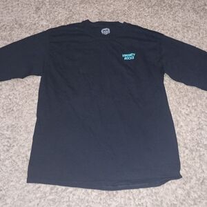 Men's Virginity Rocks Long Sleeve Shirt Size Large Color Black Confidence Sex...